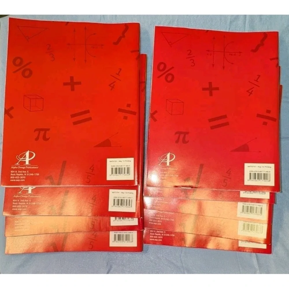 Lifepac Grade 7 Math Student Books‎ Unit 2-10 Only. New, Never Used, Homeschool